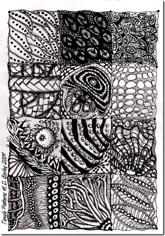 24 of My Zentangle Patterns | Pretty Real Behind the Veil